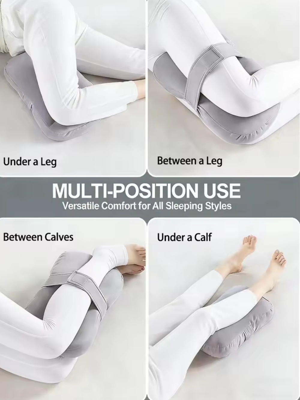 Knee Pillow With Velcro Leg Strap for Side Sleepers - Picture 8 of 8
